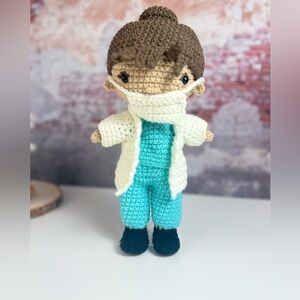 Handcrafted Doctor Doll Amigurumi Crochet